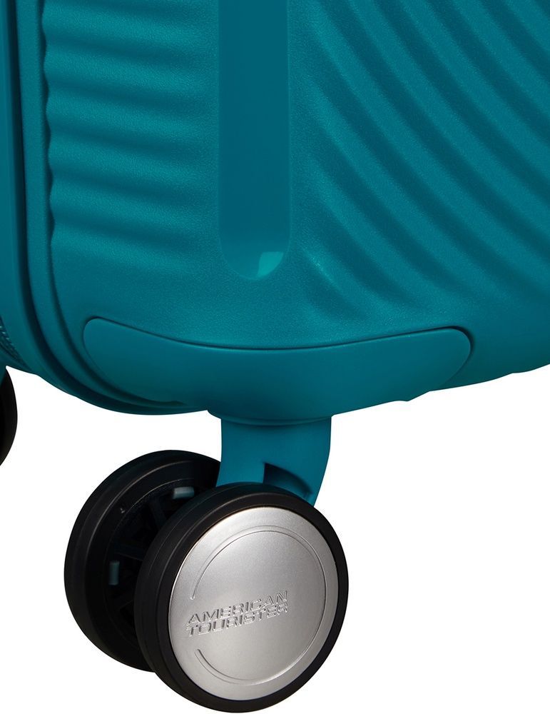 Валіза American Tourister SoundBox Mini із поліпропілену на 4-х колесах MG8*001 Deep Teal (екстра мала)